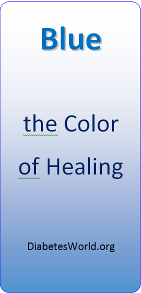 Blue color for natural healing